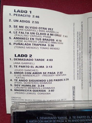 Los Mendevil Puras Rancheras Casete Estándar (Usado)