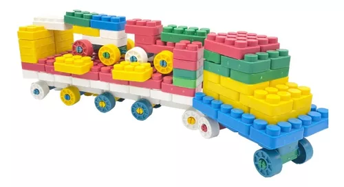 Brinquedo Educativo Blocos De Montar 500 Peças Pedagógicos Didático  Infantil no Shoptime