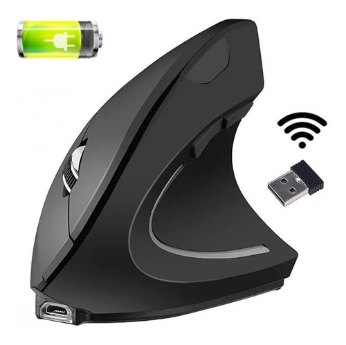 Mouse Recargable Ergonomico Inalámbrico D5 3.0 Usb 3600 Dpi