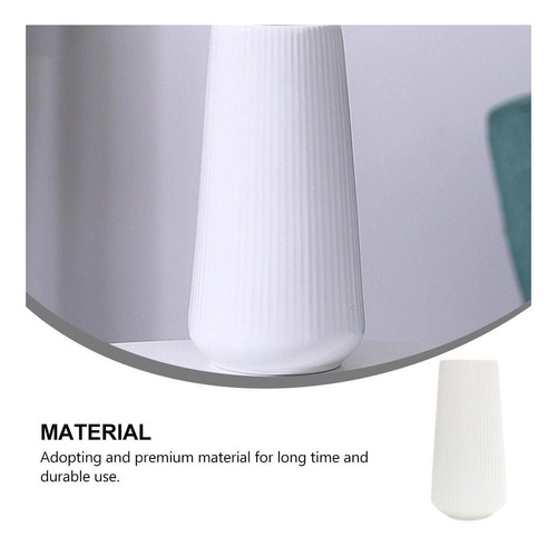 Ganazono White Ceramic Plástica Jarrón De Plástico Blanco De Blanco.