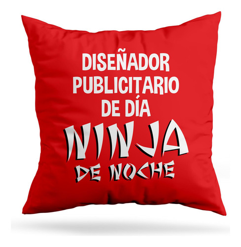 Cojin Deco Ninja De Noche (d0925 Boleto.store)