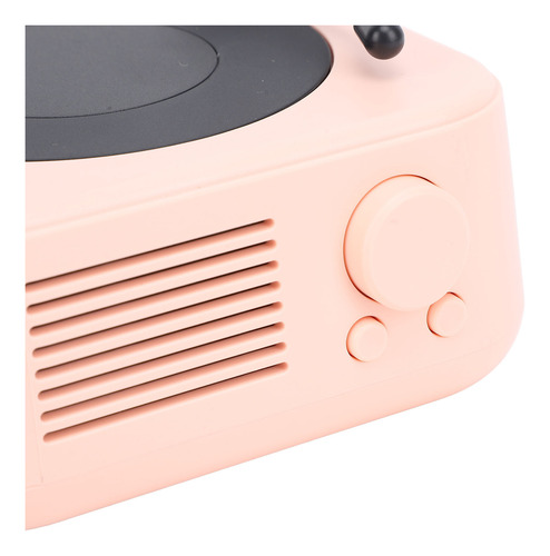 Altavoz Rosa Estilo Tocadiscos Retro Vintage Portátil