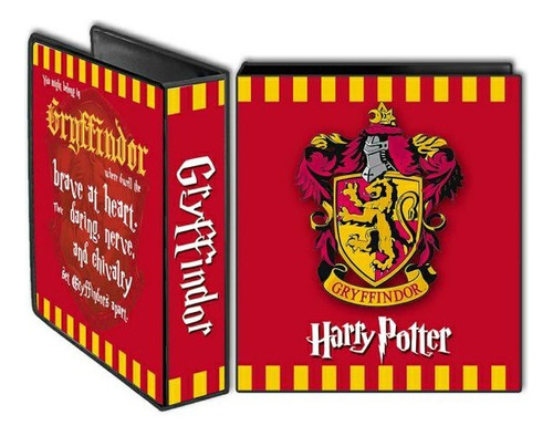 Carpeta Escolar N°3 Harry Potter Casas Hogwarts 3 Anillos