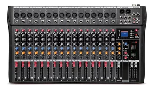 Mezcladora Mixer 16 Canales Bluetooth Usb Estudio Sonido