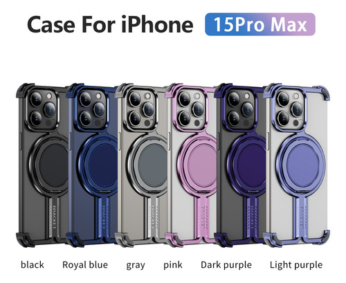 Apto Para iPhone 15, Titanio, Funda De Teléfono De Pie