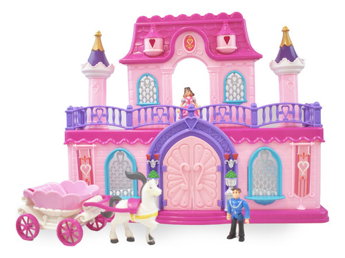 Castillo De Princesa Con Accesorios Y Carruaje Cta