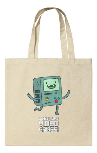 Time Bmo Play Video Game Bolsa Viaje Reutilizable