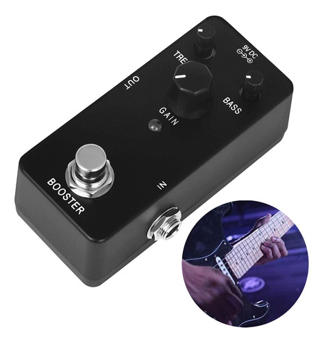 Pedal De Efeitos De Guitarra Elétrica, True Bypass Compacto