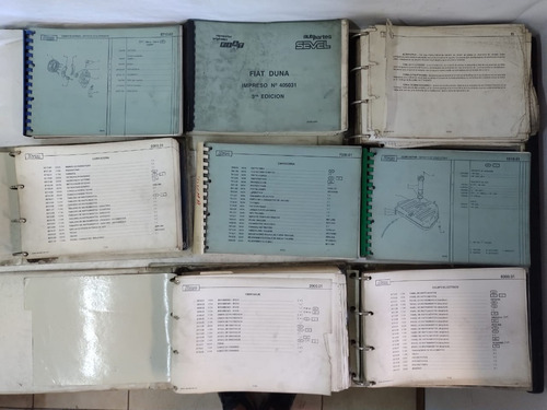 Lote Catalogos Manuales Repuestos Fiat Duna ¡orig! - 645