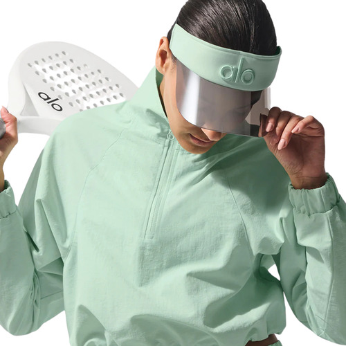 Alo Yoga Gorra Airlift Solar Visor Verde Claro Talle Unico Airlift Solar