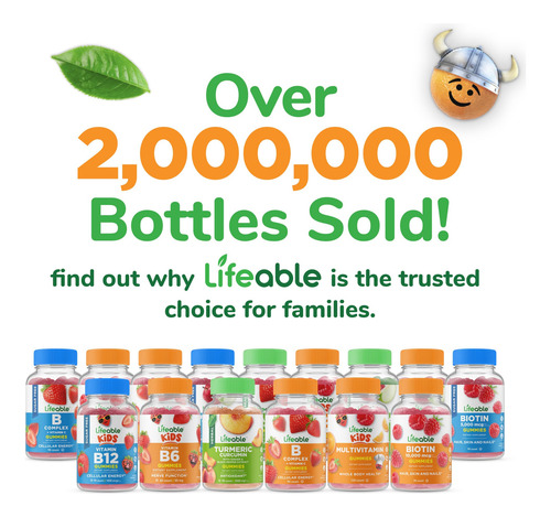 Lifeable Kids Gomitas Vitamina D3 K2 60 Unidades Sabor Fresa