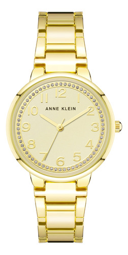 Reloj De Pulsera Con Purpurina Para Mujer Anne Klein