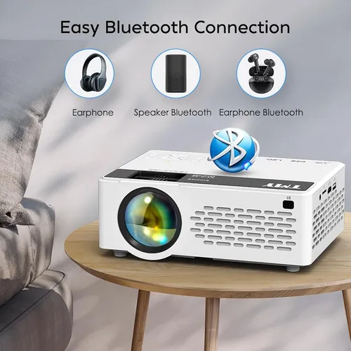 Mini Proyector Tmy, Proyector Bluetooth Mejorado Con Pantall