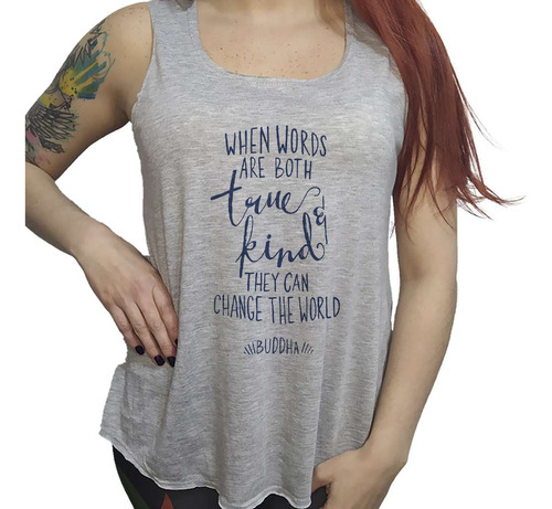 Musculosa Dama Palabras Verdaderas Pueden Cambiar Mundo