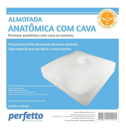 Imagem 2 de 2 de Almofada Anatômica Com Cava Perfetto