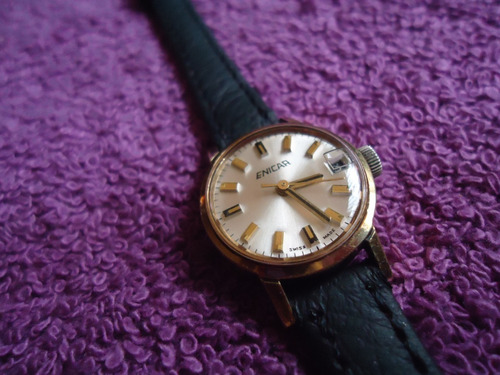 Enicar Mini Reloj Vintage Retro Suizo Para Mujer