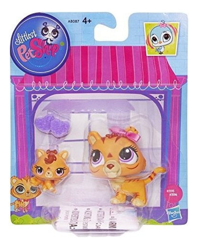 Figuras De Tigre Naranja Y Tigre Bebé De Littlest Pet Sho