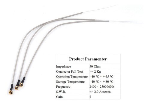 Antena De Recepção 2.4g Para Aeronaves Futaba Frsky 20pcs