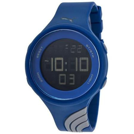 Reloj Puma Pu911091009 Twist Azul/gris Correa De Goma Negra