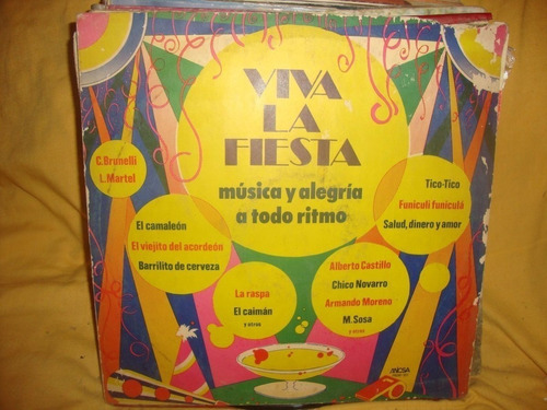 Vinilo Viva La Fiesta Brunelli Martel Novarro Moreno Sosa C2