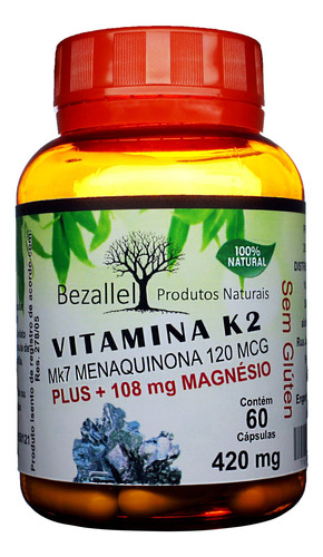 Imagem 1 de 3 de Vitamina K2 Desconto!compre 2 Leve 50% Desconto No 3º Frasco