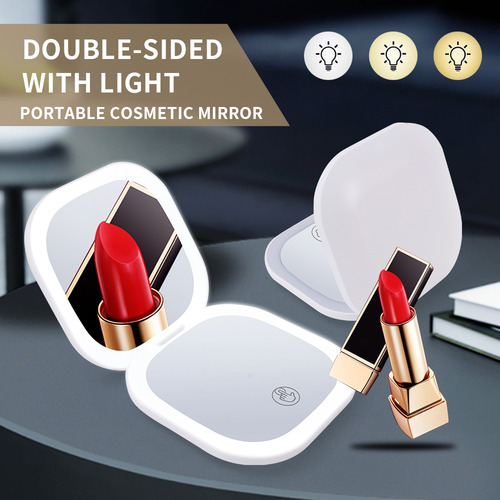 Mini Cadeira De Cosméticos Dobrável Touch Travel Led De 3 La