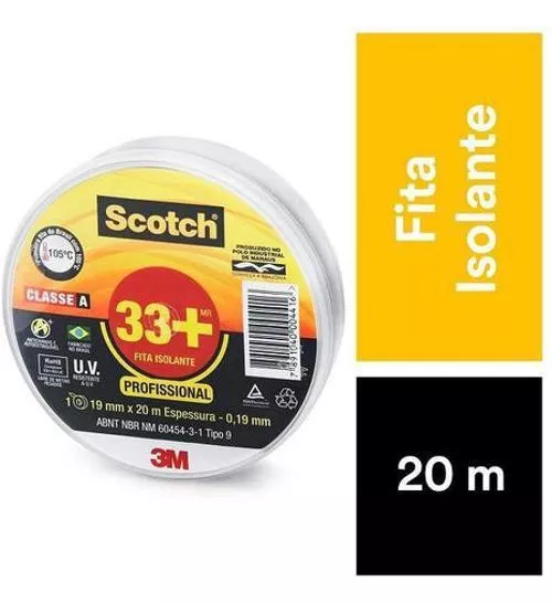 Terceira imagem para pesquisa de fita isolante 3m scotch 33