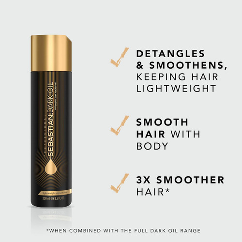 Condicionador Leve Sebastian Dark Oil Com Infusão De Óleo De