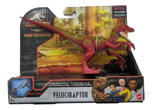 Jurassic World Ataque Salvaje Velociraptor Original Nuevo