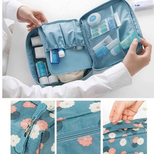 Combo Viajero Simple Organizador Valijas Neceser Portacosméticos Mochila Plegable Cuotas Sin Interes! Kit Oferta