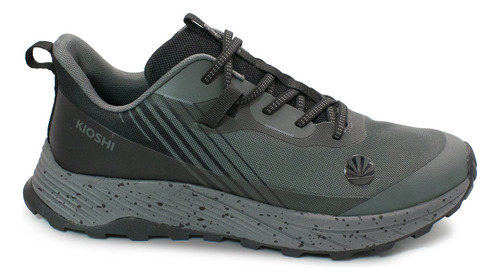 Zapatillas Kioshi Oriental Negro Gris Adultos Teens