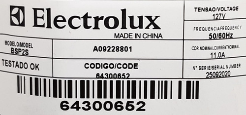 Imagem 2 de 4 de Motor Aspirador Electrolux Bps2s 127v 64300652/a09228801 Ori