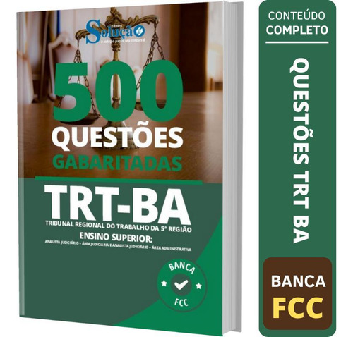 Apostila Caderno De Questões Trt-ba (ensino Superior)