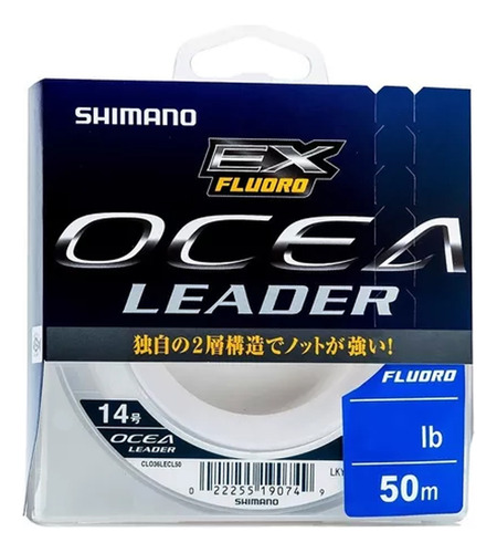 Luorocarbono Shimano Ocea Leader Ex, 20lb, 50m Eps