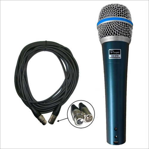 Microfono Parquer Sn58 Profesional Con Cable Canon + Funda