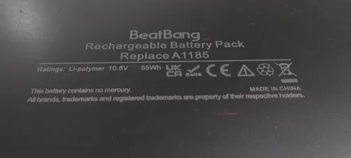 Cargapack P/ Apple Macbook 13 Negra / A1185 Ap-a1185n