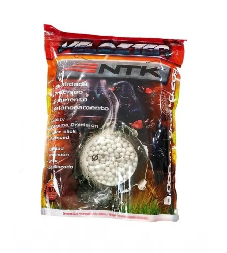 Imagem 1 de 2 de Bbs Para Airsoft - Nautika Velozter Munição 0,20g C/ 5000 Un