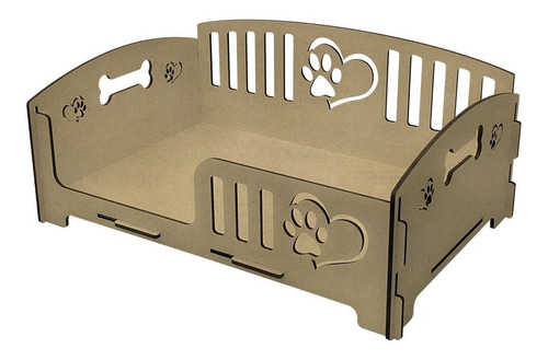 Caminha Sofá Cama Para Pet, Cachorro, Gato, Mdf 6mm Cru