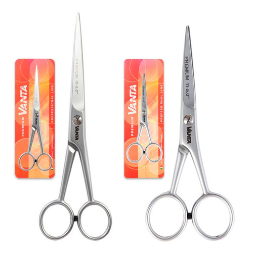 Kit Vanta Tijera Corte Microdentada 6.5 + Filo Navaja 5.5