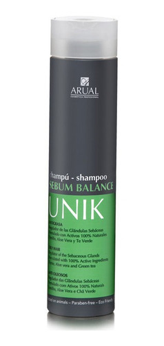 Imagen 1 de 1 de Arual - Sebum Balance Unik Shampoo 250 Ml