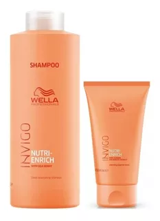 Shampoo 1000ml + Mascarilla Warming Invigo Nutrienrich Wella