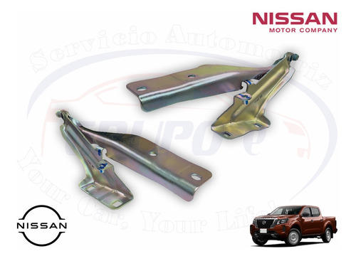 Par Bisagras Cofre Frontier 2021 2022 Originales Nissan