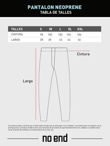Imagen 6 de 6 de Pantalon De Neoprene Deportivo Hombre 36395 No End