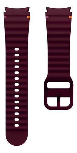 Pulseira Fecho Silicone Respirável Para Galaxy Watch 4 5 6 7 Cor Vinho