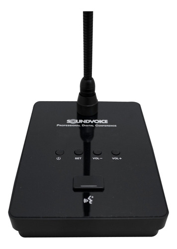 Microfone Gooseneck De Mesa Sem Fio Uhf Com Haste Flexivel