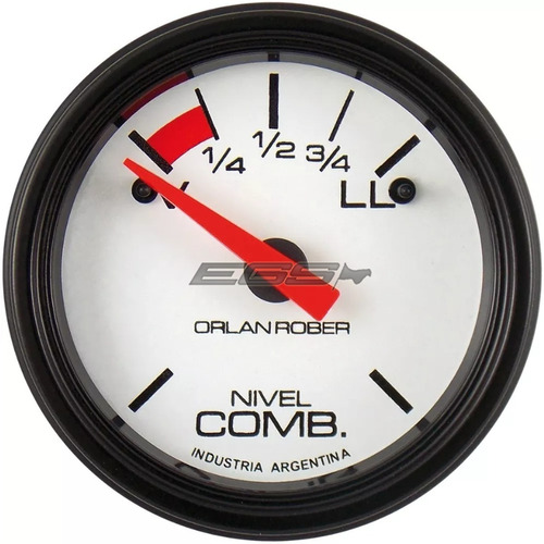 Imagen 1 de 2 de Reloj Nivel Combustible Orlan Rober 52mm 12v Vacio 180 451