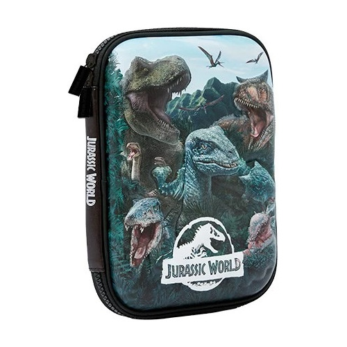 Cartuchera Canopla Eva 1 Piso Jurassic World Dinos Mooving