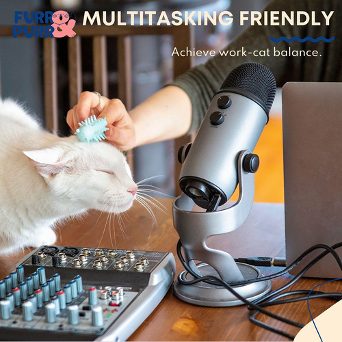 Cepillo Y Masajeador Para Dedos De Gato Furr&purr Para Gatos