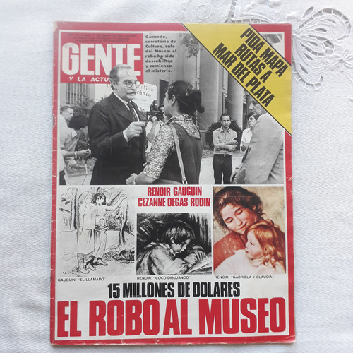 Revista Gente Nº 806 1/1/1981 Robo Al Museo 