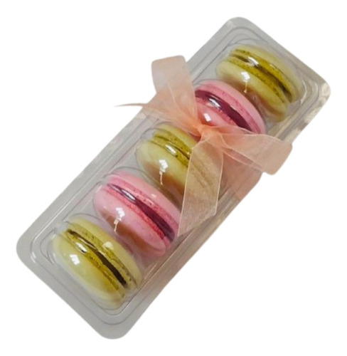 Embalagem Para 5 Macarons (maiores) 100 Un Frete Grátis